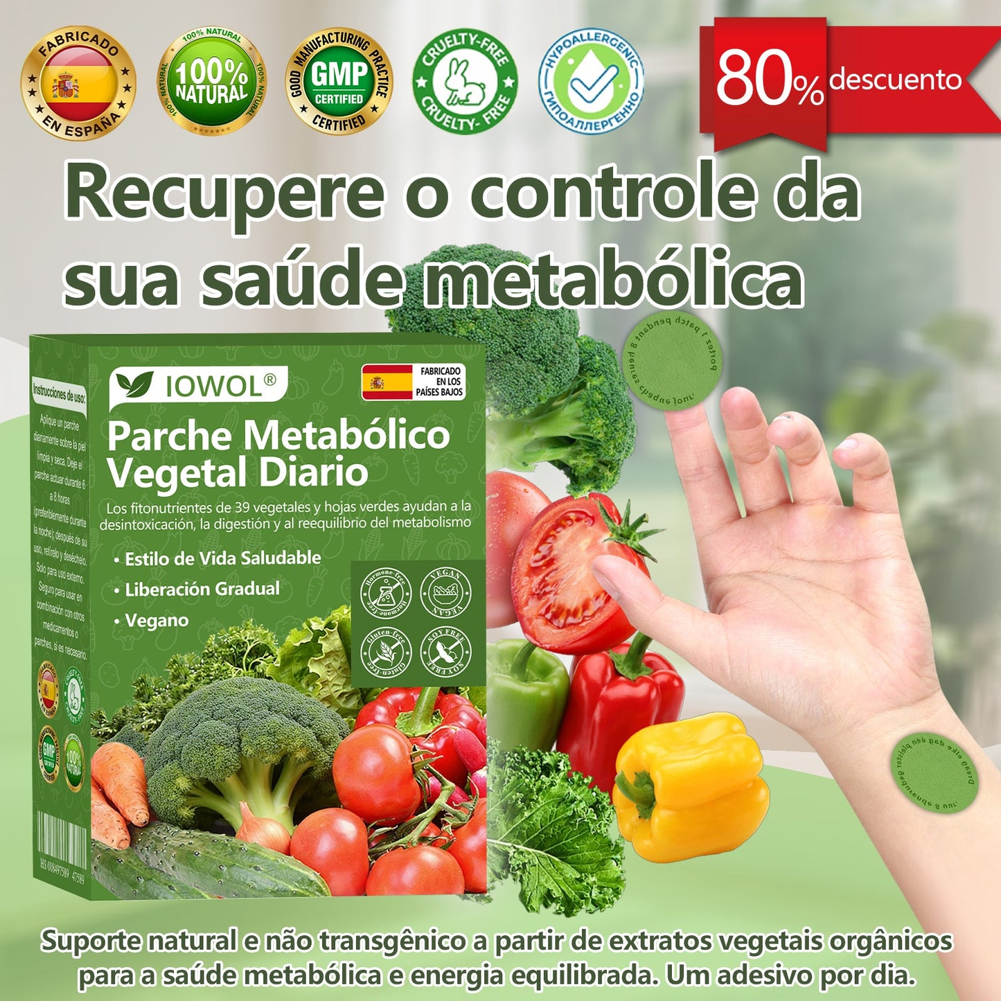🥦𝐓𝐢𝐞𝐧𝐝𝐚 𝐎𝐟𝐢𝐜𝐢𝐚𝐥 | 𝐄𝐥 𝐏𝐚𝐫𝐜𝐡𝐞 𝐌𝐞𝐭𝐚𝐛ó𝐥𝐢𝐜𝐨 𝐃𝐢𝐚𝐫𝐢𝐨 𝐝𝐞 𝐕𝐞𝐠𝐞𝐭𝐚𝐥𝐞𝐬 𝐈𝐎𝐖𝐎𝐋® 𝐮𝐬𝐚 𝐞𝐱𝐭𝐫𝐚𝐜𝐭𝐨𝐬 𝐨𝐫𝐠á𝐧𝐢𝐜𝐨𝐬 𝐲 𝐟𝐢𝐭𝐨𝐧𝐮𝐭𝐫𝐢𝐞𝐧𝐭𝐞𝐬 𝐝𝐞 𝟑𝟗 𝐯𝐞𝐫𝐝𝐮𝐫𝐚𝐬 + 𝐡𝐨𝐣𝐚𝐬 𝐯𝐞𝐫𝐝𝐞𝐬 𝐩𝐚𝐫𝐚 𝐚𝐩𝐨𝐲𝐚𝐫 𝐝𝐞𝐬𝐢𝐧𝐭𝐨𝐱𝐢𝐜𝐚𝐜𝐢ó𝐧, 𝐝𝐢𝐠𝐞𝐬𝐭𝐢ó𝐧, 𝐦𝐞𝐭𝐚𝐛𝐨𝐥𝐢𝐬𝐦𝐨 𝐲 𝐞𝐧𝐞𝐫𝐠í𝐚 𝐝𝐢𝐚𝐫𝐢𝐚.