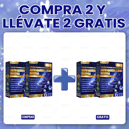 IOWOL ® PARCHES QUEMAGRASAS NOCTURNOS! ¡CERO PÍLDORAS, CERO DESPERDICIO, CERO ESFUERZO Y 100 % RESULTADOS!